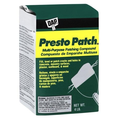 DAP Presto Patch Patching Compound, White, 4 lb Bag 58505